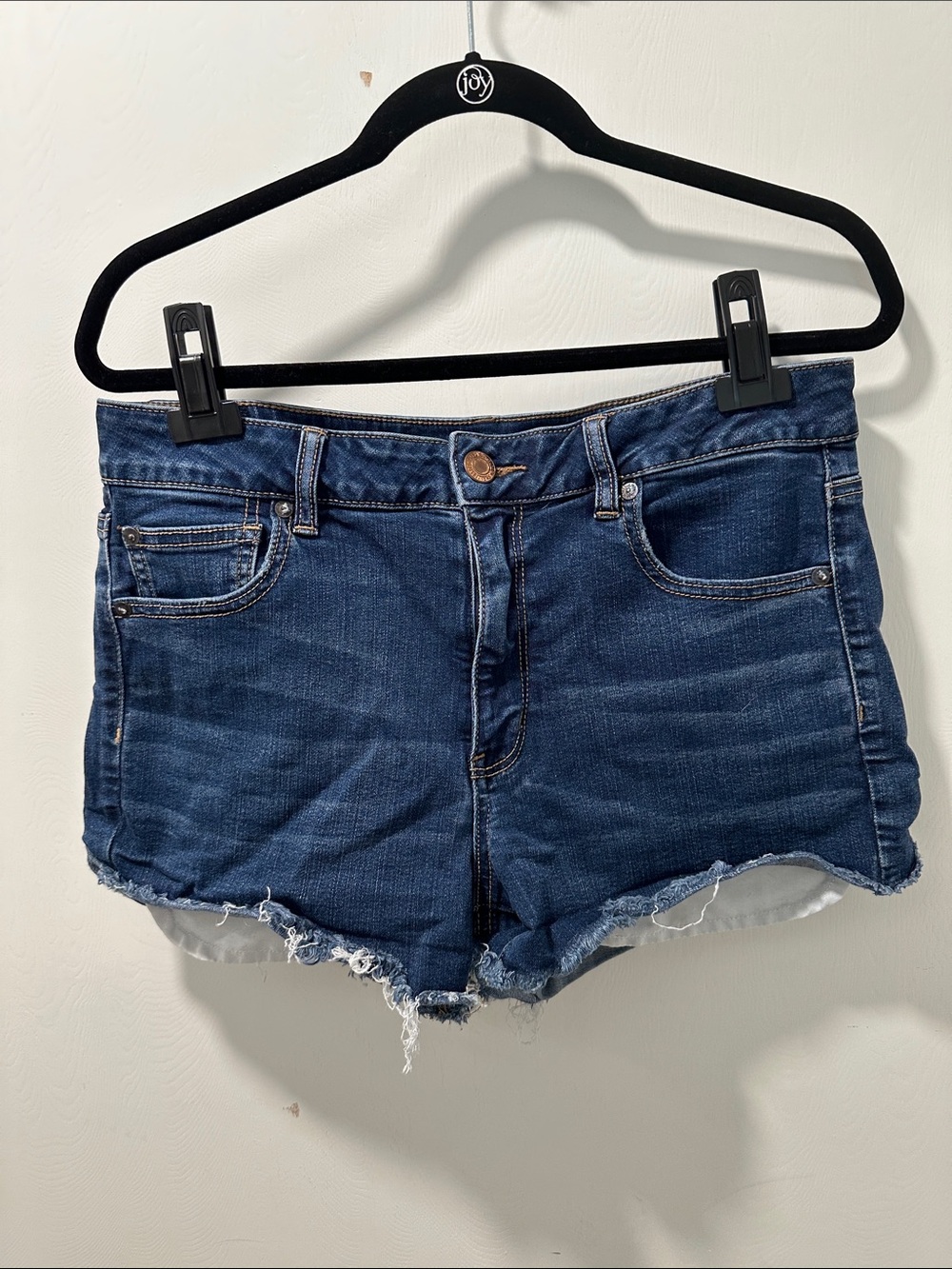 AE denim shorts